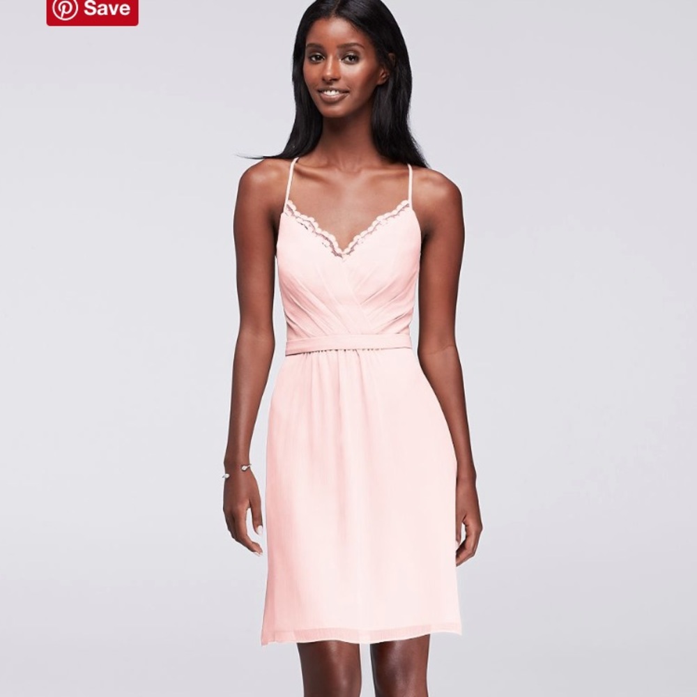 David’s Bridal Bridesmaid Dress (Short)